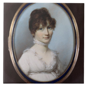 Onbekende vrouw tegeltje