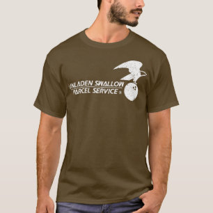 Onbeladen slikken pakketdienst t-shirt