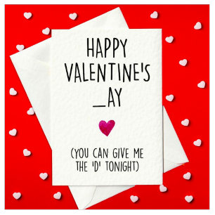 onbeleefd en grappige Valentijnsdag Kaart voor hem