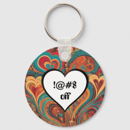 Onbeleefd Grappig Hart Ontwerp !@#$ Sleutelhanger