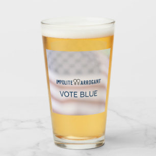 Onbeleefde arrogante vrouwen stemmen blauw 2024 ve glas