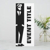 onbeleefde jongen : ska kaart (Staand voorkant)