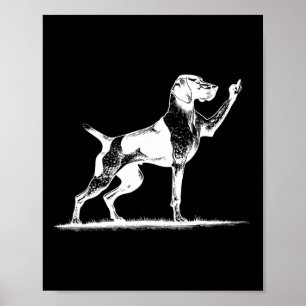 Onbeleefde Pointer Hond Gat Duitse Kortharige Poin Poster