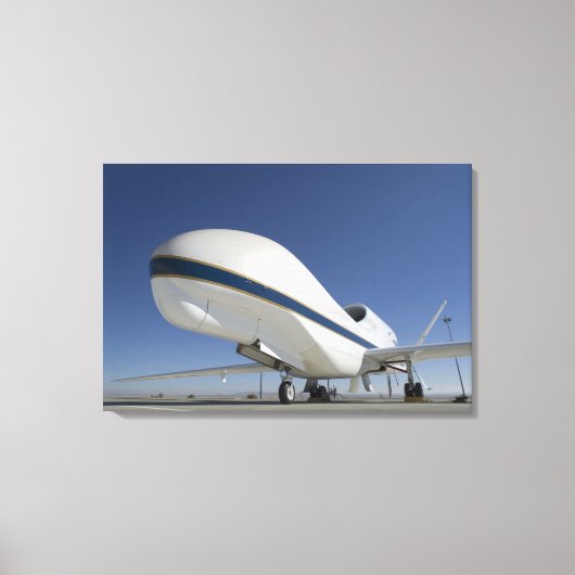 Onbemand vliegtuig 2 van Global Hawk Canvas Afdruk (Voorkant)