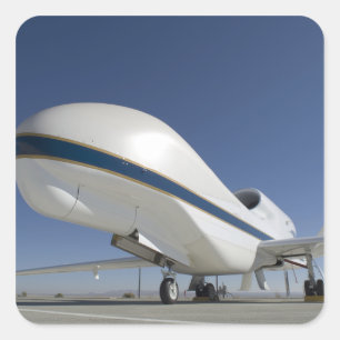 Onbemand vliegtuig 2 van Global Hawk Vierkante Sticker