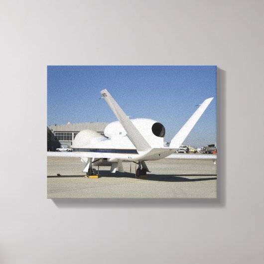 Onbemand vliegtuig van Global Hawk Canvas Afdruk (Voorkant)