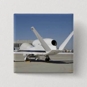 Onbemand vliegtuig van Global Hawk Vierkante Button 5,1 Cm