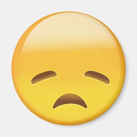 Onbenoemd Face Emoji Magneet (Voorkant)