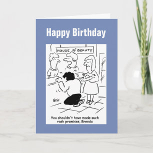 Onbenoemde echtgenoot in Beauty Salon Kaart