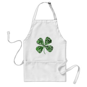 Onbepaald Lucky 4-leaf Clover Standaard Schort