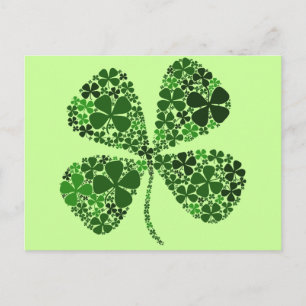 Onbepaald Lucky Four-leaf Clover Briefkaart