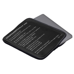 Onbeschaamd ben je jezelf gedicht poster wand laptop sleeve