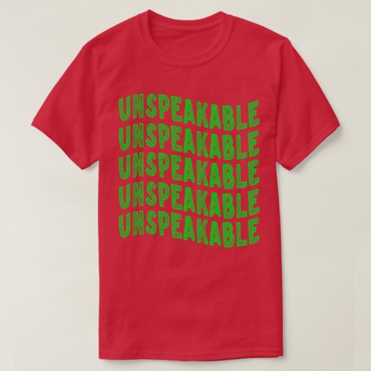 onbeschrijflijk t-shirt (Design voorkant)