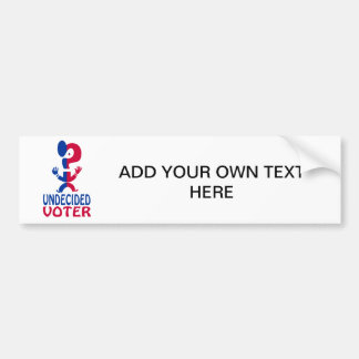 Onbeslist kiezer bumpersticker