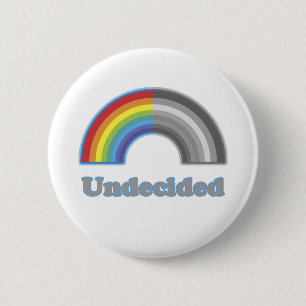 Onbeslist regenboog ronde button 5,7 cm