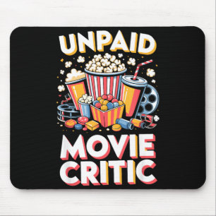 Onbetaalde filmrecensent film film eten nacht snac muismat