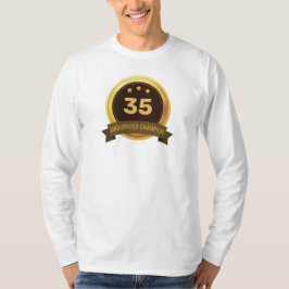 Onbetwiste kampioen - verjaardag t-shirt