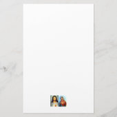 Onbevlekt Hart van Maria & Heilig Hart van Jezus Briefpapier (Achterkant)