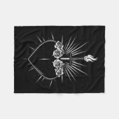 Onbevlekt Hart van Maria Mannen Vrouwen Katholieke Fleece Deken (Voorkant (Horizontaal))