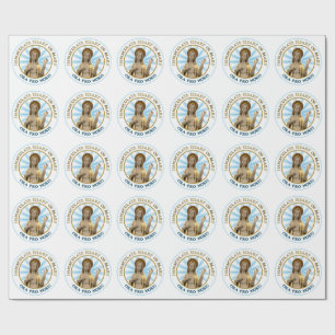 Onbevlekt Hart van Mary Ora Pro Nobis Cadeaupapier