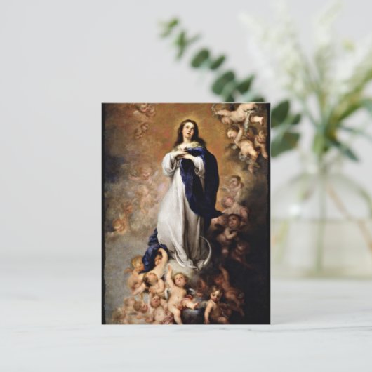 Onbevlekte conceptie briefkaart (Staand voorkant)