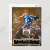 Onbevlekte conceptie briefkaart (Voorkant / Achterkant)