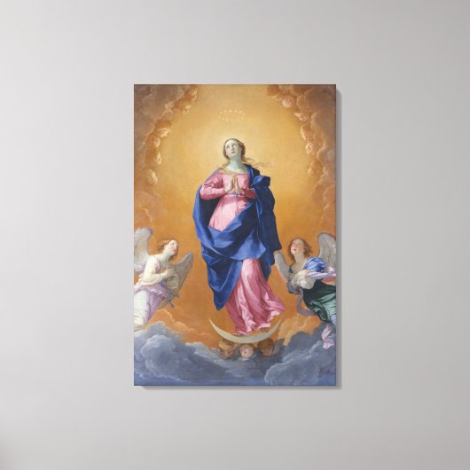 Onbevlekte conceptie canvas afdruk (Voorkant)