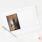 Onbevlekte conceptie rechthoekige sticker (Envelop)