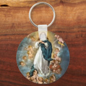 Onbevlekte conceptie van Mary Sleutelhanger (Voorkant)
