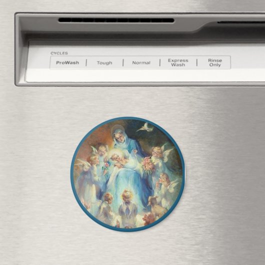 Onbevlekte Maagd Maria Engelen Baby Jesus Magneet (Insitu (Vaatwasser))