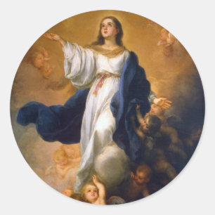 Onbevlekte Maria Ronde Sticker