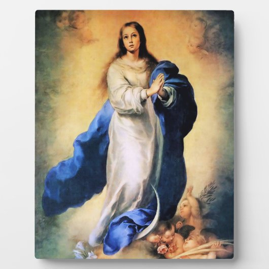 Onbevlekte Ontvangenis Goud Fotoplaat (Voorkant)