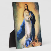 Onbevlekte Ontvangenis Goud Fotoplaat (Zijkant)