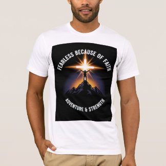 Onbevreesd Door Het Geloof Christelijk Heren T-Shi T-shirt