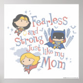 Onbevreesd en sterk, net als mijn moeder poster (Voorkant)