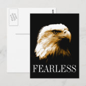 Onbevreesd Motivatie Kaal Adelaar Verticaal Briefk Briefkaart (Voorkant / Achterkant)