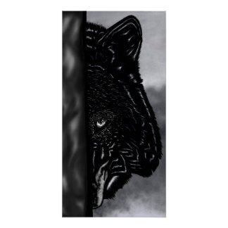 Onbevreesd Toekijken – Met de Hand Getekend Wolfen Perfect Poster