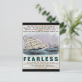 Onbevreesde Clipper Zeilen Briefkaart (Staand voorkant)