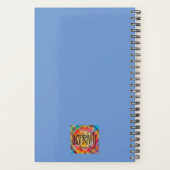 Onbevreesde  Paarse Bloemen Inspirerend Trendy Planner (Achterkant)