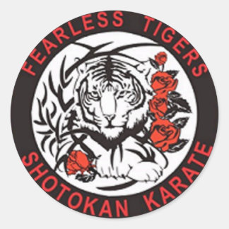 Onbevreesde Tijgers Shotokan karate Logo Sticker
