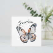 Onbevreesde Vlinder Waterverf Grafisch Ontwerp, An Feestdagenkaart (Staand voorkant)