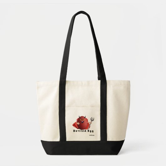 'onbevuild ei' grappige, grappige, grappige pleist tote bag (Voorkant)
