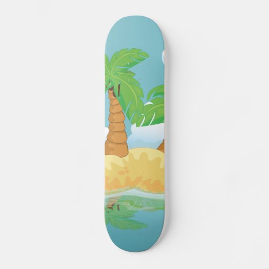 Onbewoond eiland skateboard (Voorkant)