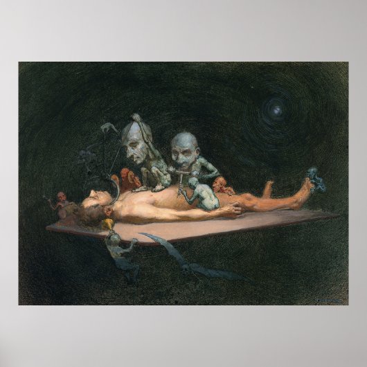 Onbewuste Mannen Chloroform Seing Demons Poster (Voorkant)