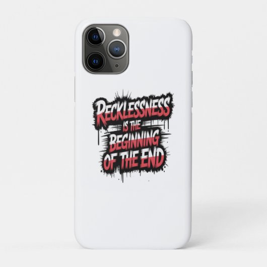 Onbezonnenheid is het begin van het einde Case-Mate iPhone case (Achterkant)