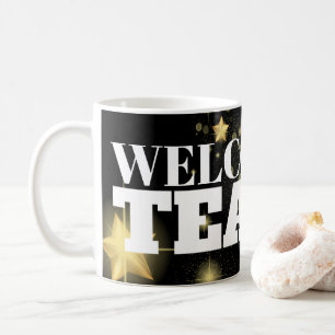 Onboarding nieuwe medewerker welkomstbehandeling koffiemok