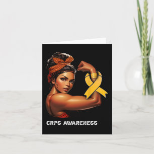 Onbreekbaar Afro Girl CRPS Awareness Kaart