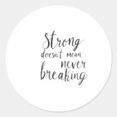 Onbreekbare geest ronde sticker (Voorkant)