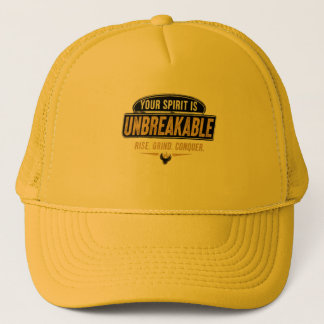"Onbreekbare Geest T-shirt: Opstaan, Malen, Overwi Trucker Pet