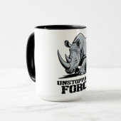 Onbreekbare neushoorn: kracht en kracht ontketend mok (Voorkant links)